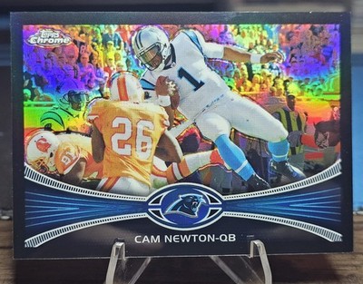 2012 Topps Chrome Cam Newton #20 Black Refractor /299 Carolina Panthers MVP 🔥🔥