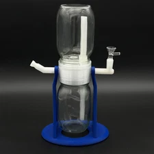 360 Rotating Gravity Bong/Hookah Water Pipe. Ocean Blue Edition