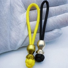2pcs Brass Bomb Shape Bead Knife Paracord Lanyard EDC Beads Bracelet DIY Beads