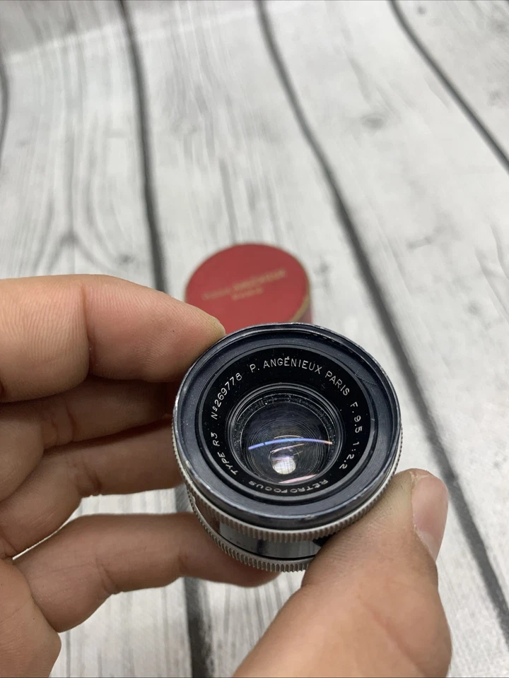 P. Angenieux Type R3 9.5mm f/2.2 Retrofocus Paris mount W/ Case - Image 3 of 4