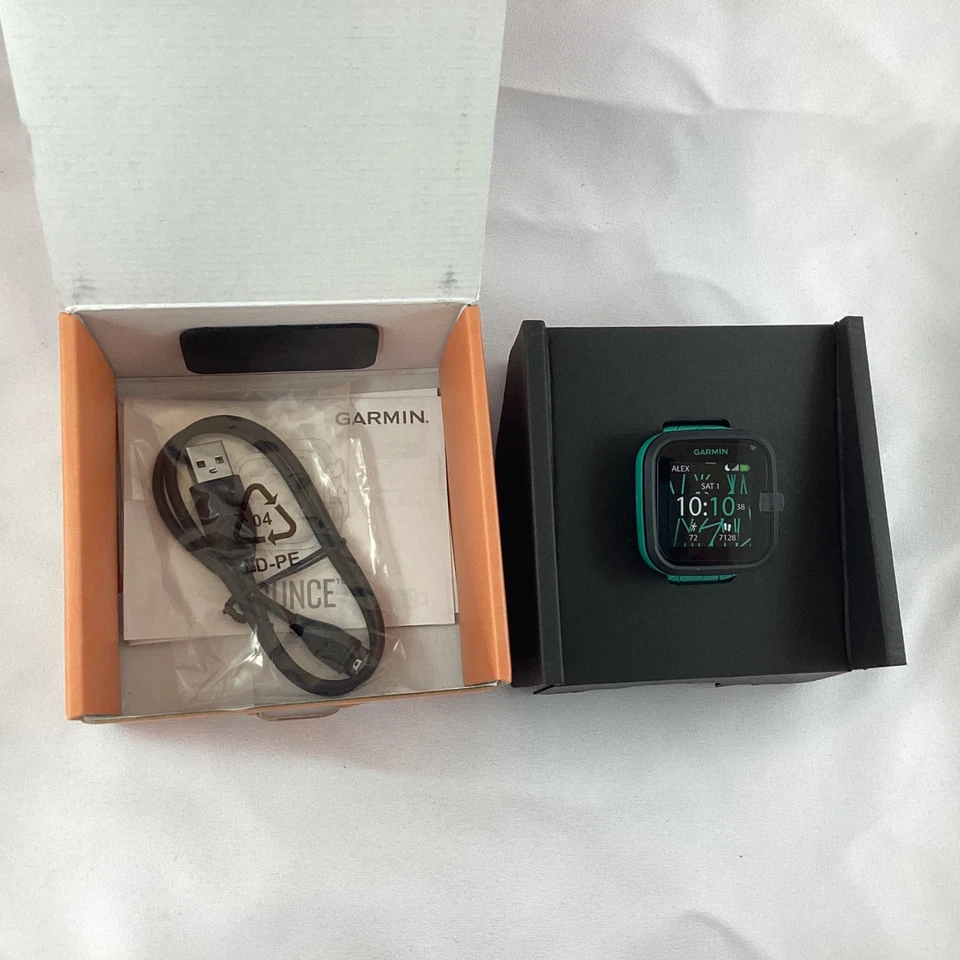 2022 Garmin Bounce Kid's Smartwatch Green Band- New in box (K2) W#667 - Image 3 of 4