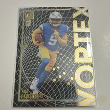 2025 Panini Donruss - Vortex Tre Harris #21 Chargers NFL Football (RC)