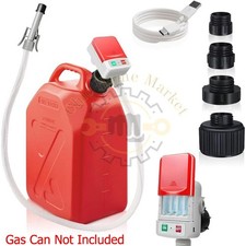 52in Battery Powered Electric Fuel Transfer Pump for Flow Control  Stop 3.2 GPM