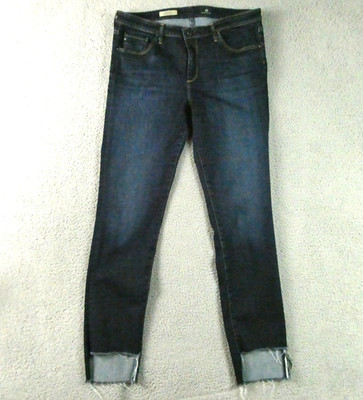 AG Adriano Goldschmied Jeans Womens 32R The Harper Essential Straight Raw Hem