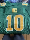 Bo Nix #10 Autographed Custom Oregon Ducks Football Jersey Beckett Authenticated
