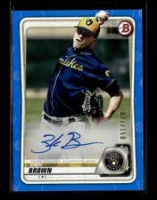 2020 Bowman #PA-ZB Zack Brown Prospect Autographs Blue #/150