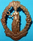 1915-1919 WW1 WOMEN'S LEGION BRONZE BRITISH MILITARY CAP BADGE WORLD WAR I 2 LUG