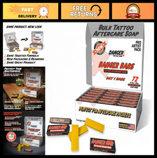 Tattoo Aftercare Soap Bulk - 72 Count Fragrance-Free Bars for Artists Studios