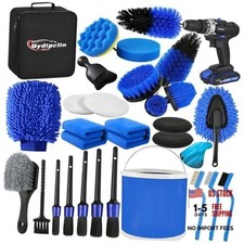 29Pcs Car Detailing Kit, Car Detailing Brush Set, Car Wash Cleaning 29pcs Blue