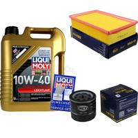 Inspektionskit Filter Liqui Moly ÖL 5L 10W-40 FüR Fiat Stilo 192 1.8 16V 192_