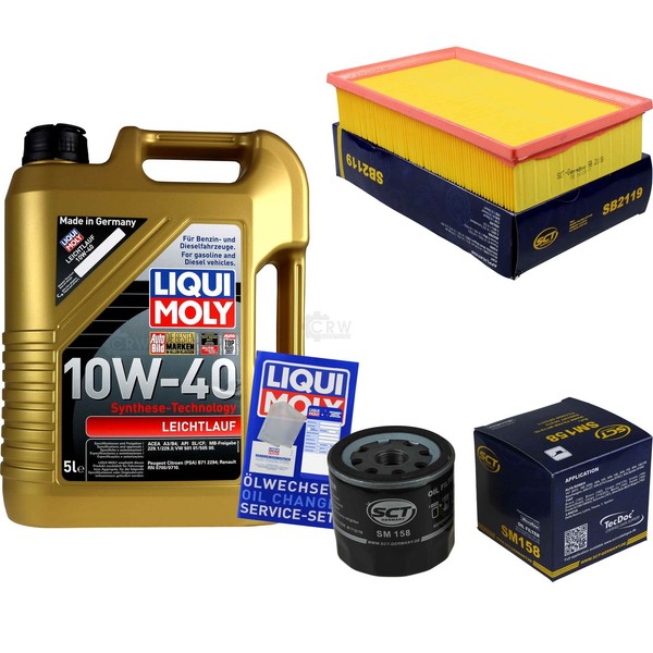 Inspektionskit Filter Liqui Moly ÖL 5L 10W-40 FüR Fiat Stilo 192 1.8 16V 192_-image