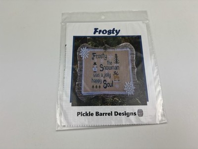 Pickle Barrel Designs Frosty Sampler Counted Cross stitch pattern 1U