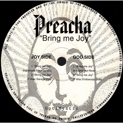 Preacha - Bring Me Joy (Vinyl 12'' - 1995 - UK - Original)