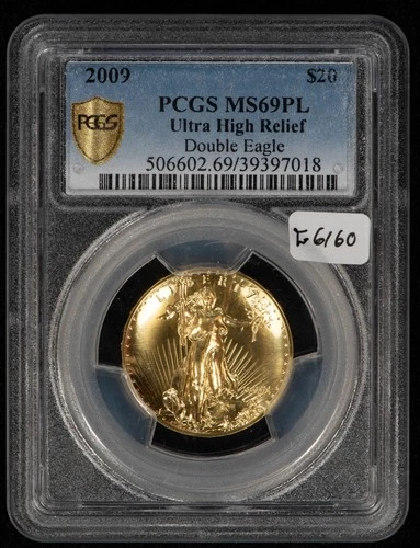 2009 G$20 1 oz Gold Double Eagle Ultra High Relief UHR - PCGS MS 69 PL - G6160