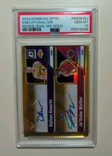 2024 Donruss Optic - Knecht/Walter Rookie Dual Signature Gold /10 PSA 10