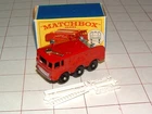1960s MATCHBOX LESNEY DIE-CAST TOY # 63 FIRE FIGHTING CRASH TENDER MINT IN BOX