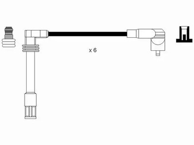 Zündkabel Kupferzündleitung 0518 NGK für AUDI VW SKODA ALFA ROMEO