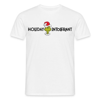 Der Grinch Statement Holiday Intolerant Männer T-Shirt