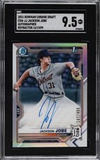 2021 BOWMAN CHROME DRAFT AUTOGRAPHED,  REFRACTOR 167/499 JACKSON JOBE SGC 9.5