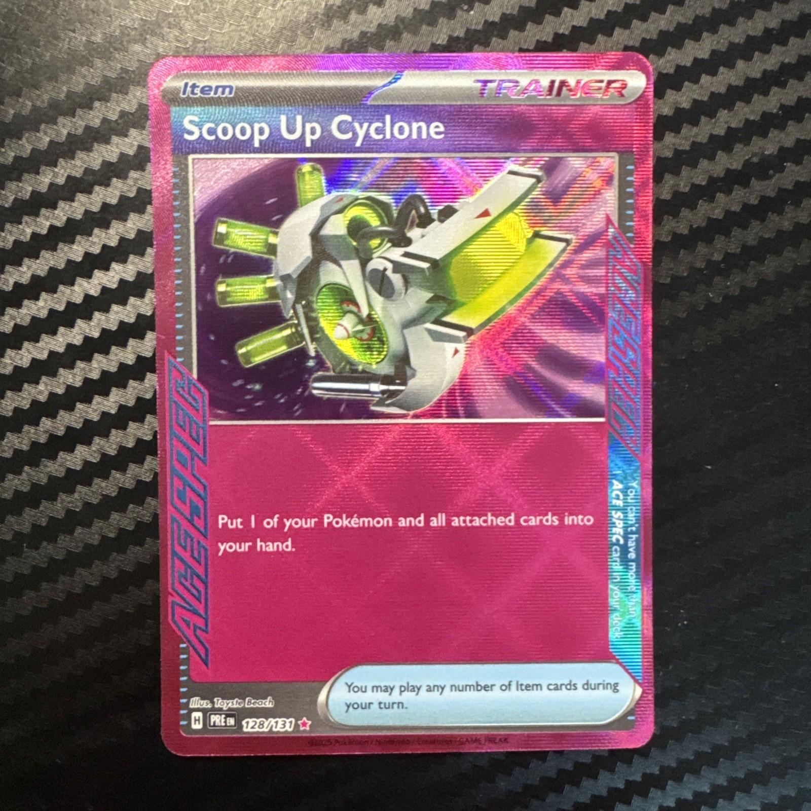 Pokemon Scoop Up Cyclone (128/357) Prismatic Evolutions NM HOLO