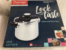 Prestige 6 Litres Stainless Steel Pressure Cooker 47289 Twist 'N' Lock Lid
