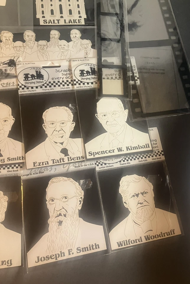 Large LDS / Mormon Scrapbooking Sticker Lot – Stamping Station – Prophets + Temp - Image 4 of 4