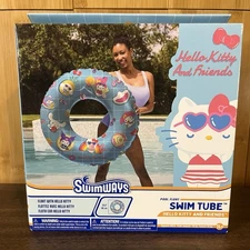 Swimways Hello Kitty & Friends Swim Tube Pool Float- 31.5" NEW