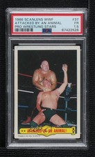 1986 Scanlens/Topps WWF Ringside Action George The Animal Steele PSA 1.5 0c9g