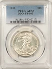 1936 WALKING LIBERTY HALF DOLLAR, DOUBLED DIE OBVERSE, FS-102 - PCGS AU-55