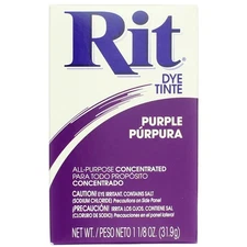 2 Pack Rit All-Purpose Powder Dye, Purple, 1.125 oz