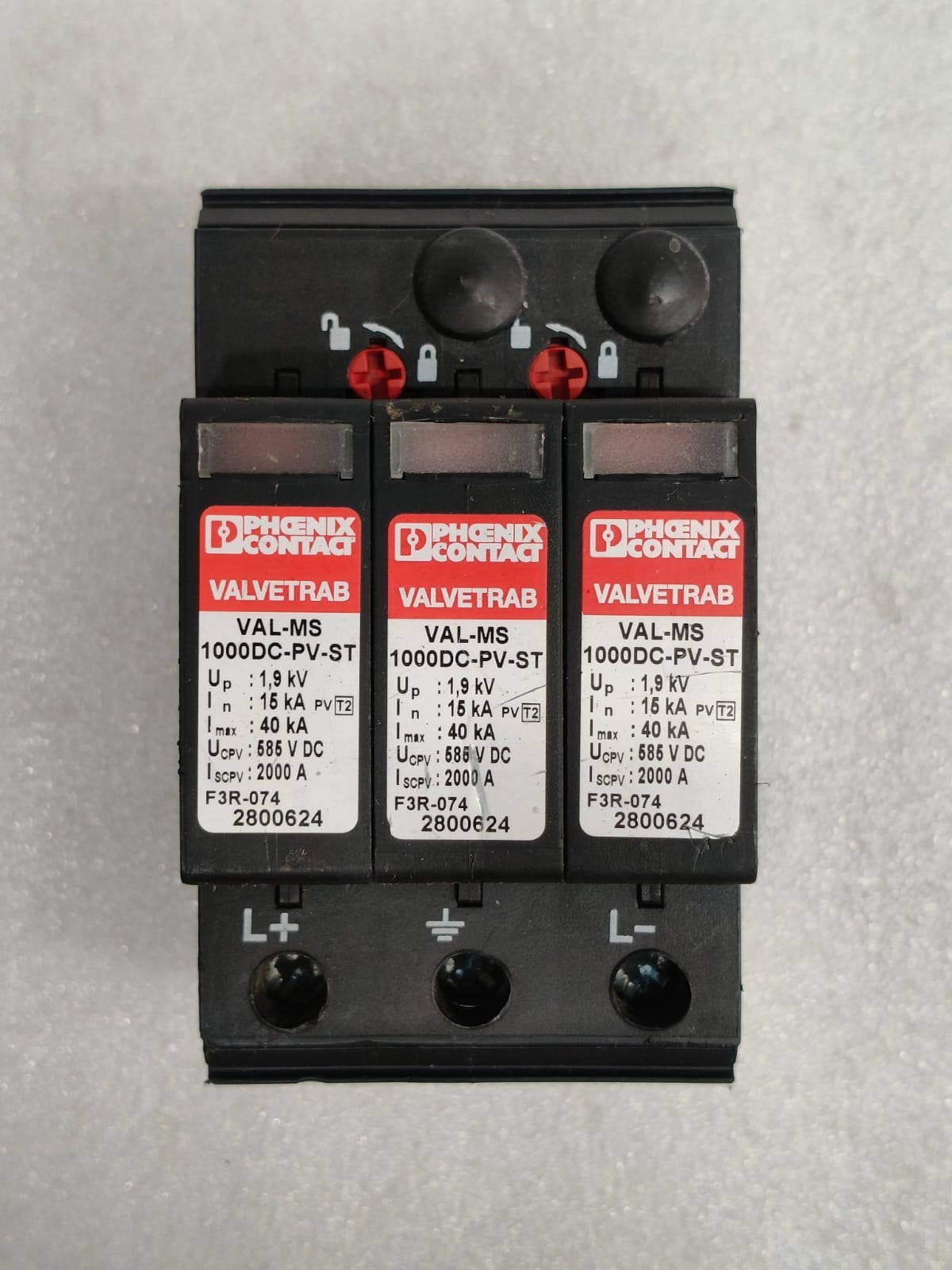 PHOENIX CONTACT VAL-MS 1000DC-PV-ST SURGE PROTECTION FREE FAST SHIPPING