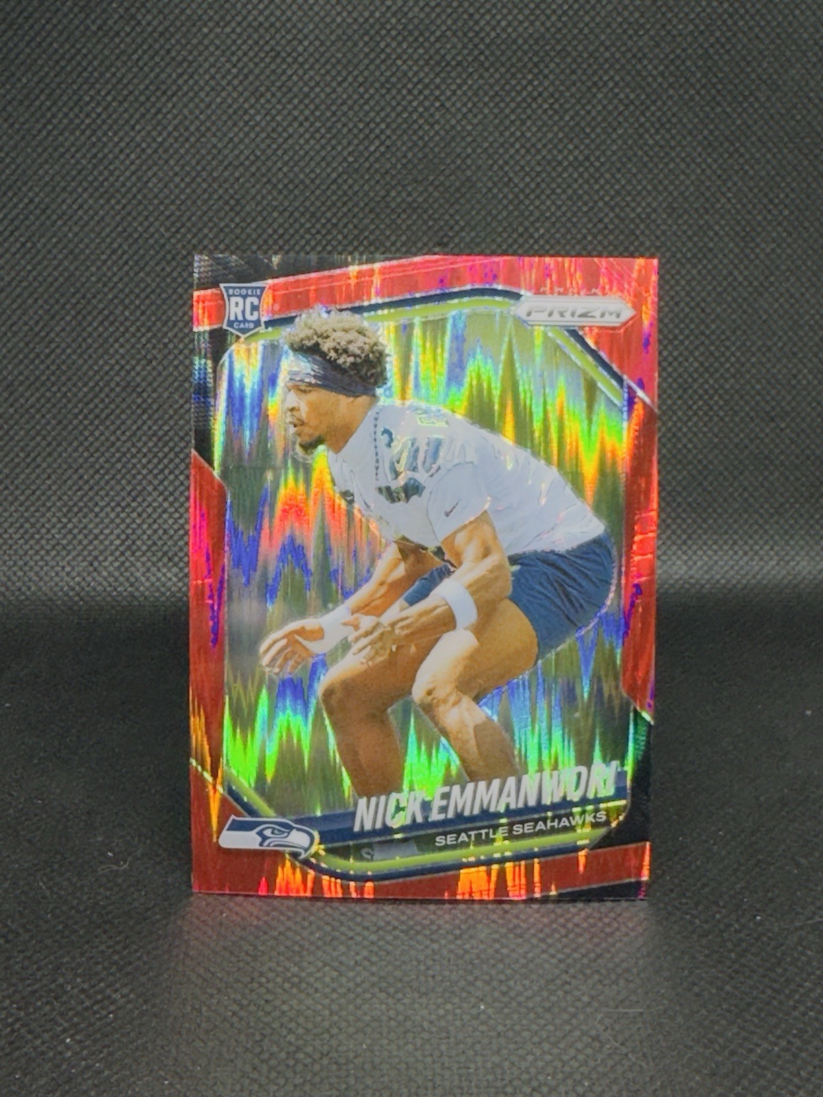 2025 Panini Prizm Football Nick Emmanwori (RC) #320 Red Flash Prizm