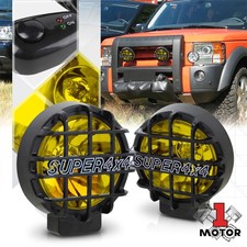 Yellow Lens 6 Round Fog Light Wblack 4x4 Offroad Protective Stone Guardswitch Yellow Lens 6 Round Fog Light Wblack 4x4 Offroad Protective Stone Guardswitch