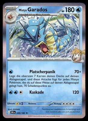 Mistys Garados 049/182 Rare Destined Rivals Pokemon Holo NM Deutsch