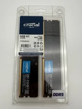 Crucial 64GB (2x32GB) DDR5 4800 DESKTOP RAM CL40 CT2K32G48C40U5 PC5-38400 UDIMM