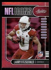 Larry Fitzgerald 2019 Panini Absolute NFL Icons Spectrum Red #/100 #5 ESE
