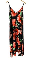 ASOS Women’s 8 Floral Slip Maxi Dress Tropical V Neck Adj Straps Boho Coquette
