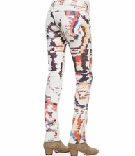 Isabel Marant Etoile Slim Multi-Color Tie-Dye Reilly Printed Jeans Trousers 36