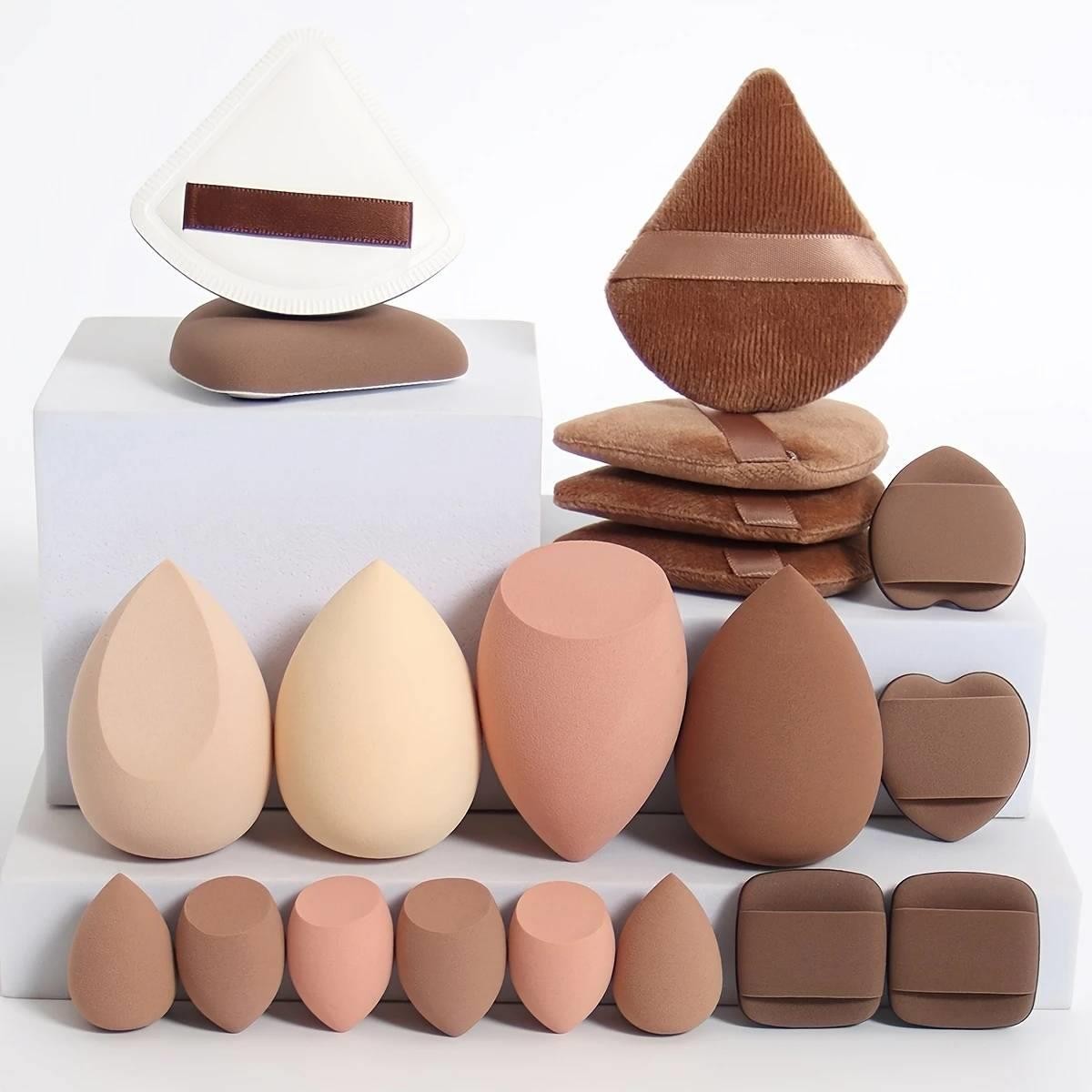 20pcs All-in-One Makeup Sponge and Powder Puff Set