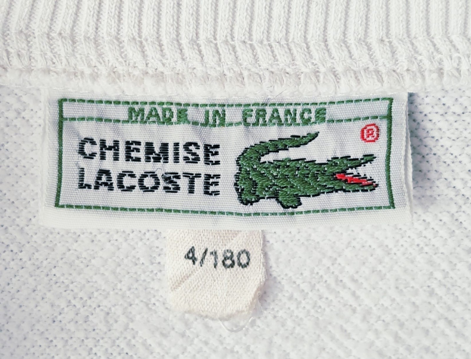 Chemise Lacoste Vintage 80s Original Tennis Tracksuit Top Medium Fits Large Rare image 7