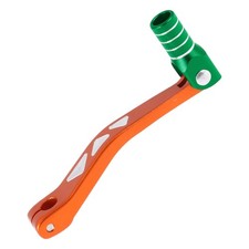 Levier pliant pour Yamaha TTR 50cc, pédale alu, orange, tête verte, bague argent