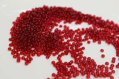 Rocailles Perlen Preciosa 10/0 Natur Transp. 20 g 2,3 mm Glasperlen Beads 90090