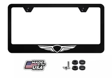 Hyundai Genesis Logo License Plate Frame | Black Metal | Street Racing NEW