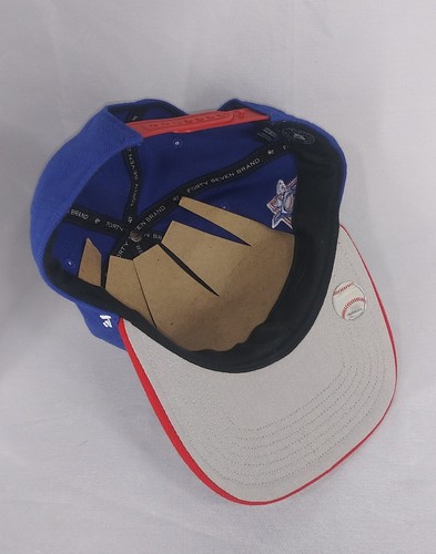 Chicago Cubs MLB '47Brand Throwback Two Tone National League Patch Snapback Hat - Picture 5 of 7