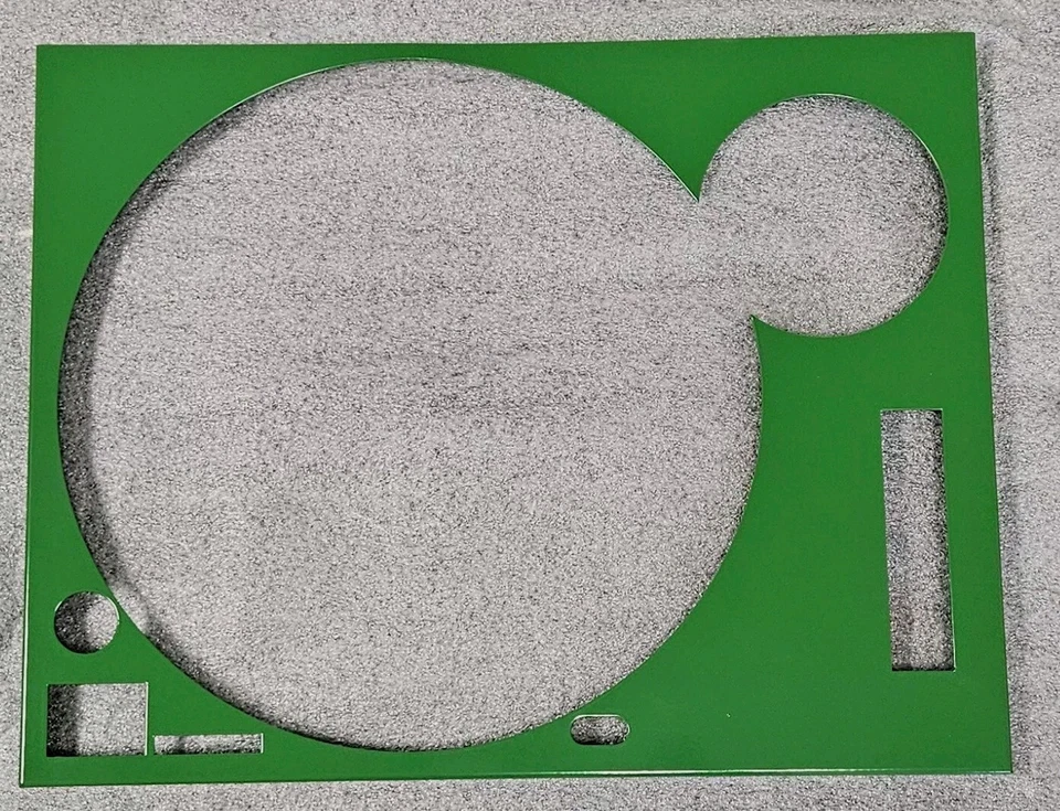 Capa frontal Technics VERDE para toca-discos SL1200MK2/SL1210MK2 - Imagem 4 de 4