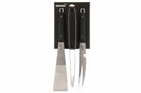 Mustang Profi Grillbesteck 3-Tlg. | Grillzange | Grillwender | Grillgabel