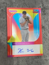 KEN WALDICHUK 2022 LEAF VIVID YELLOW PROSPECT RC AUTO #/35, NATIONALS