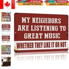 Vintage Music-Themed Metal Tin Sign for Man Cave Decor - Funny Sarcasm 12 X 8...