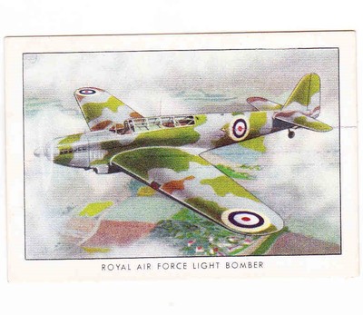 Wings Cigarettes ---Series 8----Royal Air Force Light Bomber #35