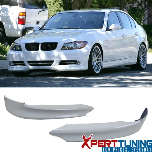 Fits 05-08 BMW E90 Sedan PP Front Bumper Lip Painted #300 Alpine White III